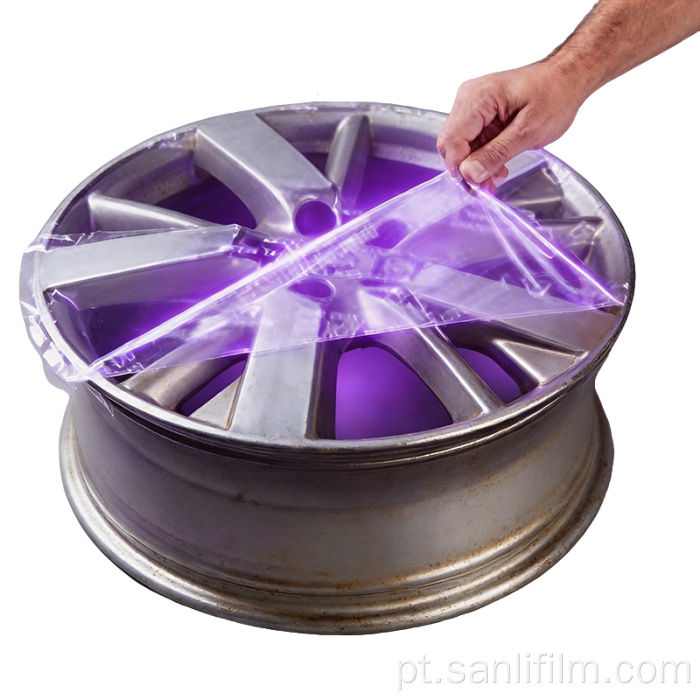 Proteção UV para película protetora de rodas